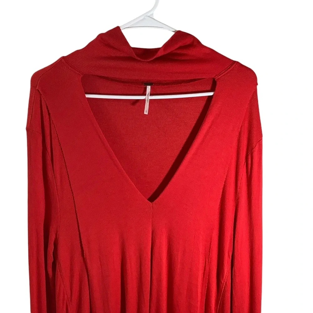 Free People Cut Out Front Tunic Top